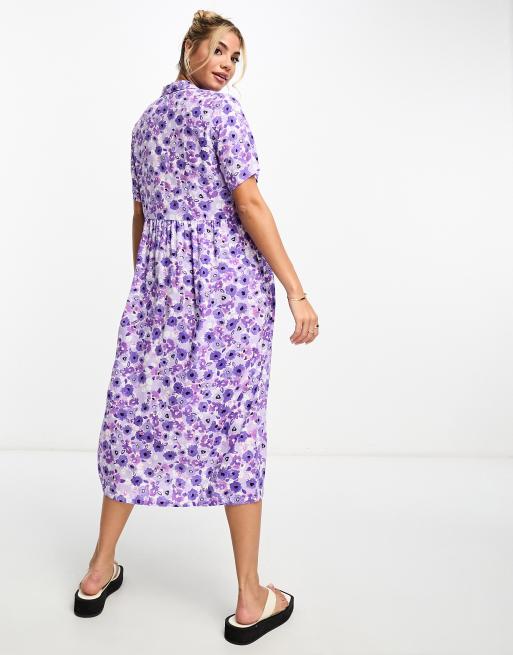 Monki midi shirt store dress