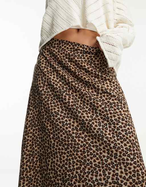 Leopard midi outlet skirt meme