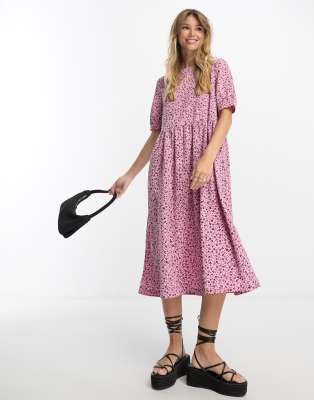 Monki smock hot sale dress