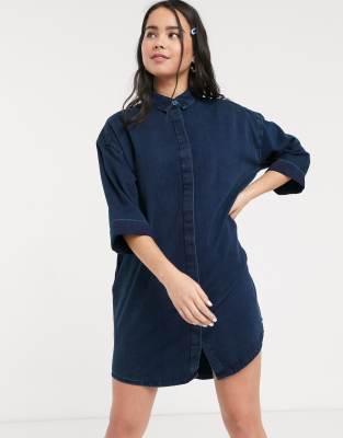 monki denim shirt dress