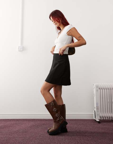 Monki - Mini-jupe - Noir - view 1