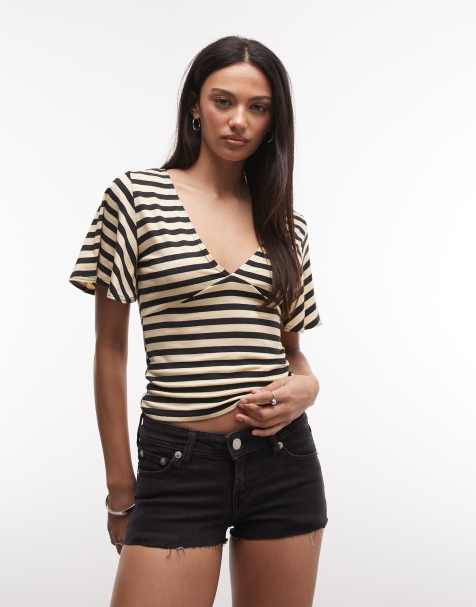 Monki - Mini-short en jean - Noir - view 1