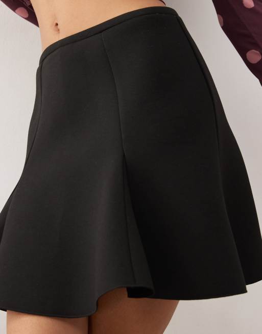 Monki - Minirok met gestructureerde zoom in zwart, 5 van 5