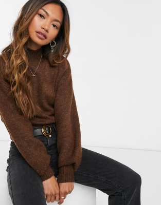 missguided balloon sleeve cardigan