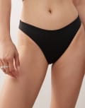 [Monki] Monki Mix and Match bikini bottoms in black S Black