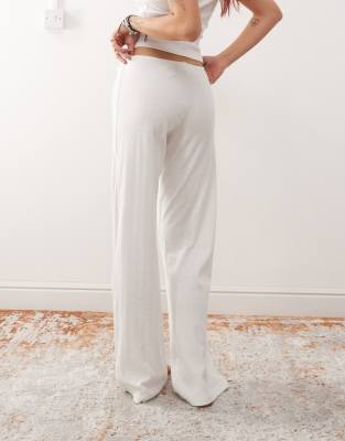 MONKI MIX AND MATCH POINTELLE LACE PAJAMA BOTTOMS WITH SMALL BOWS 