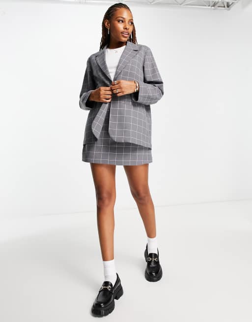 Monki Polyester Blazer and Mini Skirt | ASOS