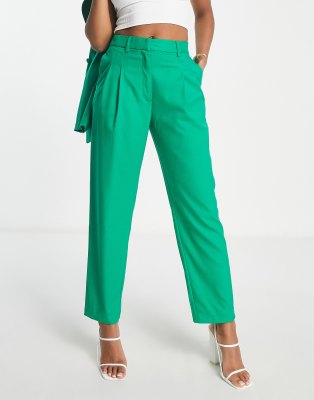 mix and match tailored pants in green - part of a set