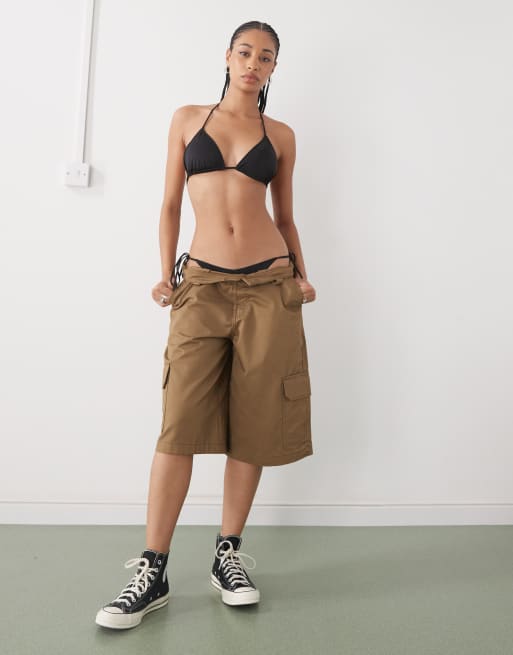 Monki mix and match tie side bikini bottoms in black, 2 of 4