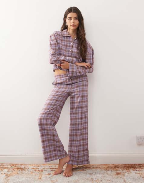 Monki - Mix og match - Pyjamas i lyslilla tern - view 1
