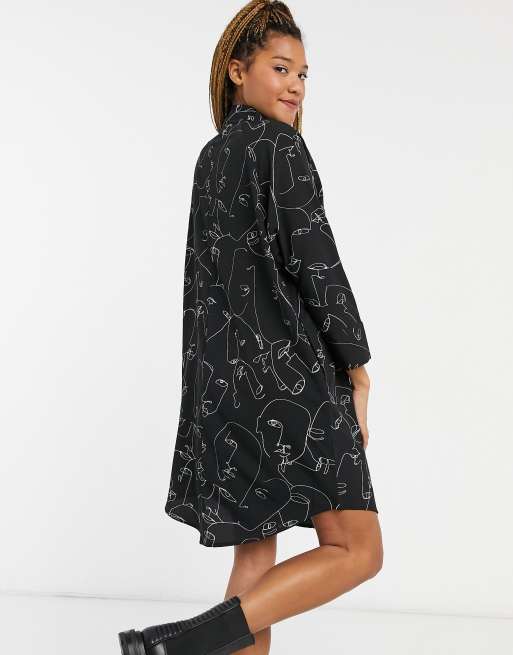 Polyester shirt clearance dress