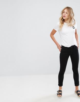 monki mocki slim mid waist jeans