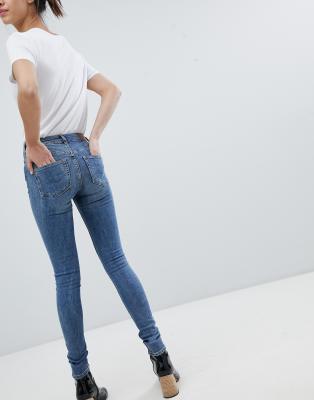 monki mocki slim mid waist jeans