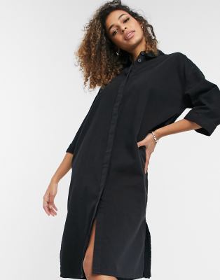 Monki denim shirt dress hotsell