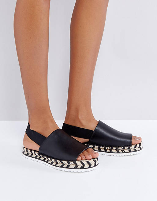 Monki Mono Espadrille Flatform Sandals | ASOS