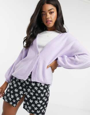 oversized lilac cardigan