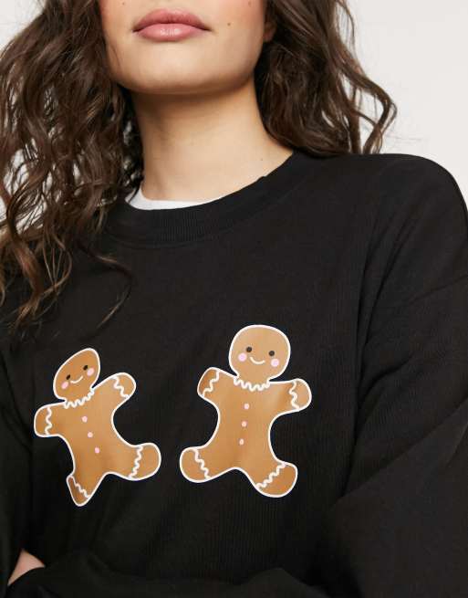 Gingerbread man sweatshirt sale