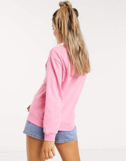 Monki Nana sweatshirt in pink