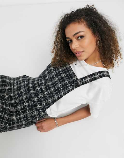 Monki - Nessa - Salopette à carreaux, 3 de 4