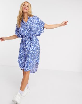 belted shirt dress monki