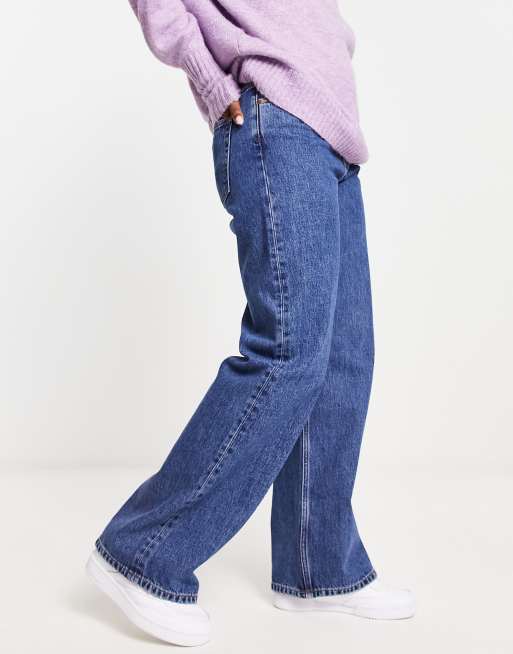 Monki Noaki low rise loose fit jeans in la lune, 4 of 5