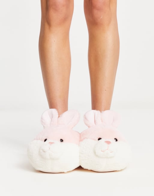 Pink bunny slippers online