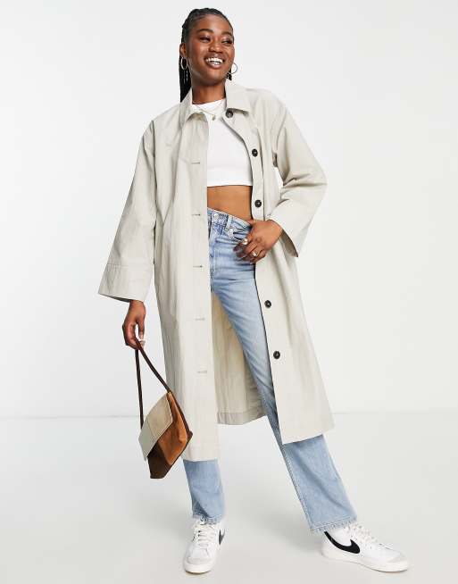 Monki trench coat hotsell