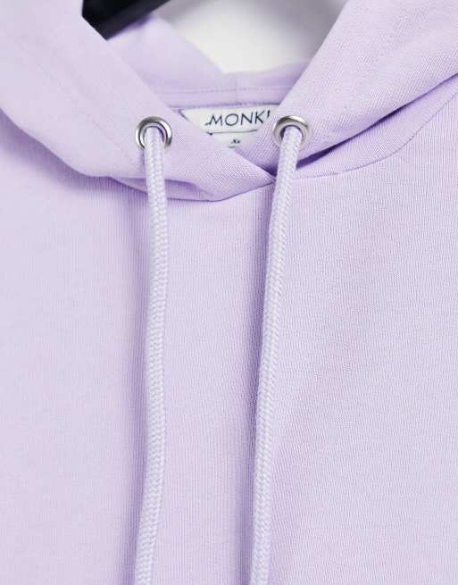 Monki Oda Organic Cotton Hoodie In Lilac Asos