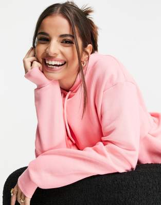 Monki Oda Cotton Hoodie In Pink Pink ModeSens