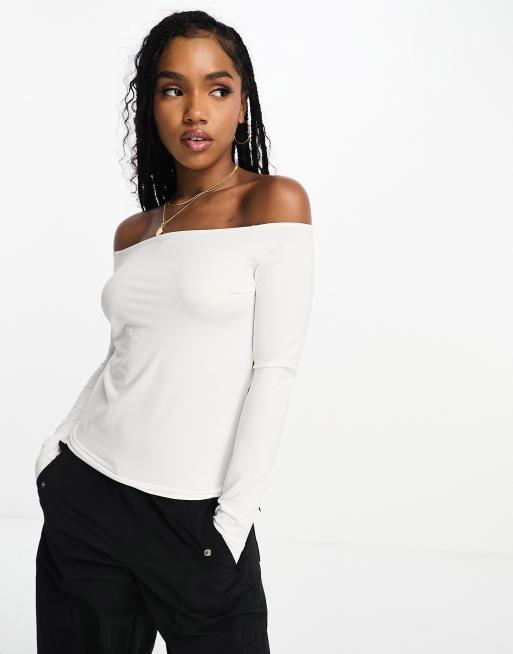 Monki off 2024 shoulder top