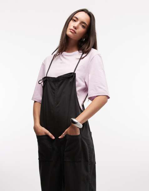 Monki - Olga - Salopette en jean - Noir délavé - view 1