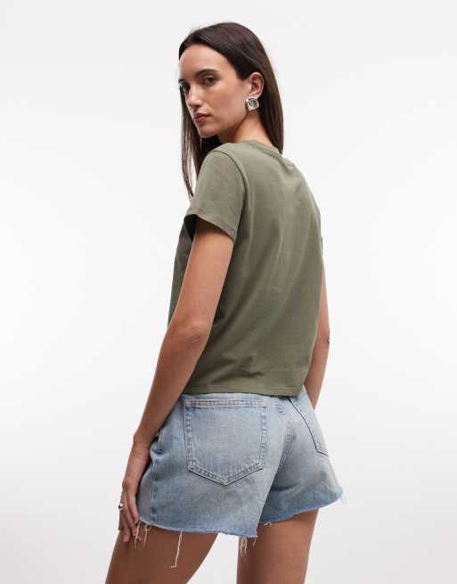 Monki – Olivgrön t-shirt, 4 av 4