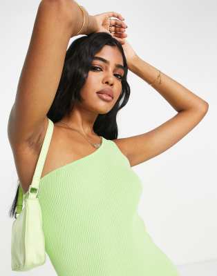 monki one shoulder dress Monki one shoulder asymmetric ruched mini dress in pink and orange tropical  flower print