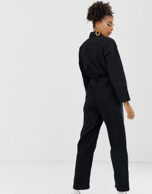 monki denim boiler suit