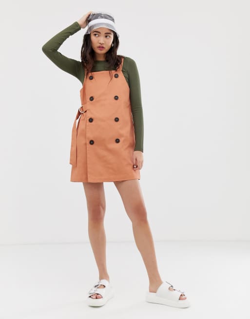 Overall dress with on sale belt