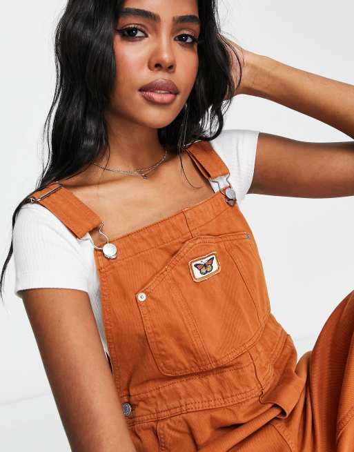 Monki overalls in brown denim | ASOS
