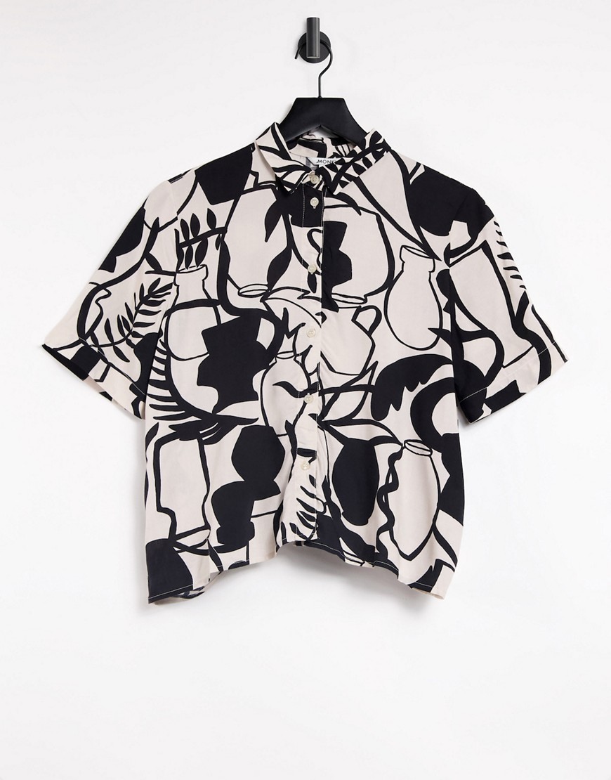 Monki - Overhemd met korte mouwen en print-Verschillende kleuren