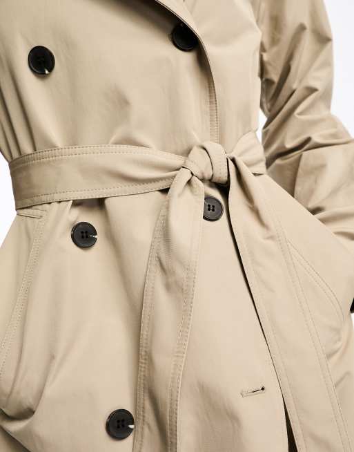 Hooded Oversized Belted Trench Coat