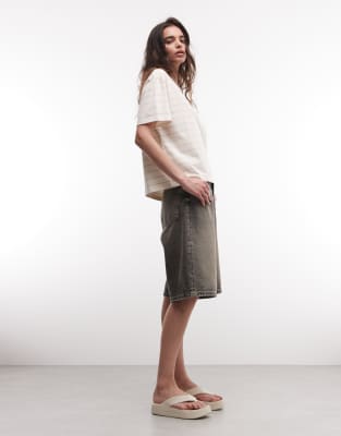 Monki Oversized Boxy T-shirt In White