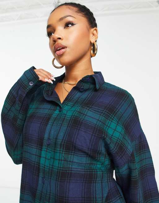 Lady's R&K Originals Blue, Aqua, and Lime Green Checkered Plaid Sleeveless  Button Front Shirt – 12 – aDorne-It