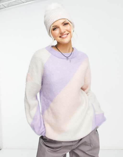 Oversized colour 2025 block jumper