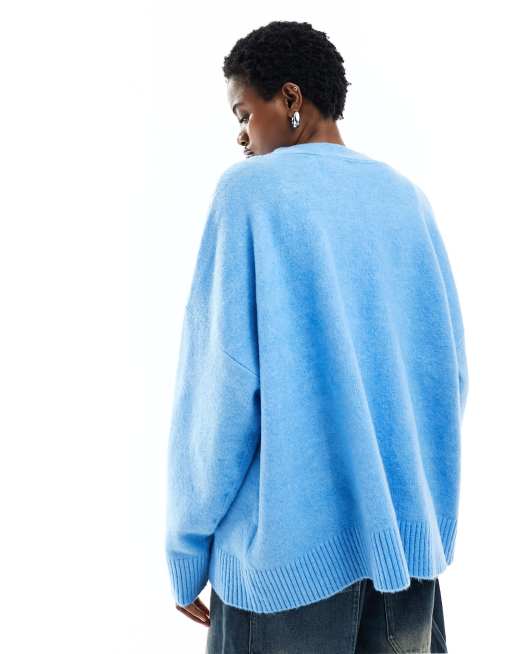 Blue v neck clearance cardigan