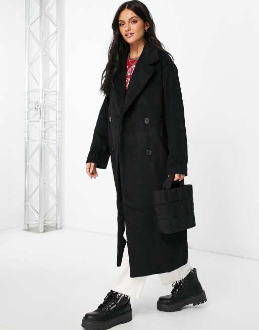 Black cheap oversized coat