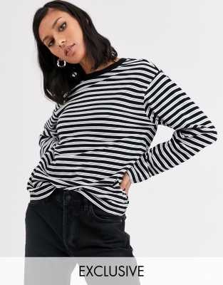 black baggy long sleeve top