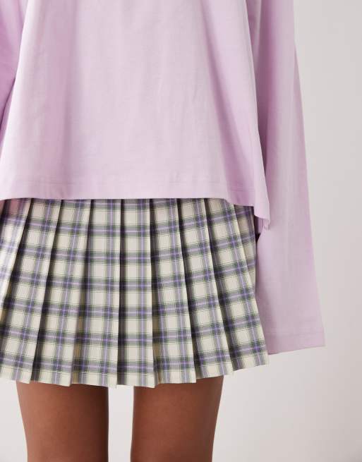 Monki oversized long sleeve t-shirt with side slits in light pink, 4 of 4