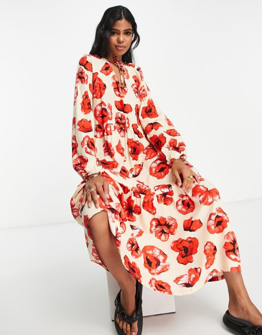 midi dress oversized Oversized Midi Dress with Feathers US 12
