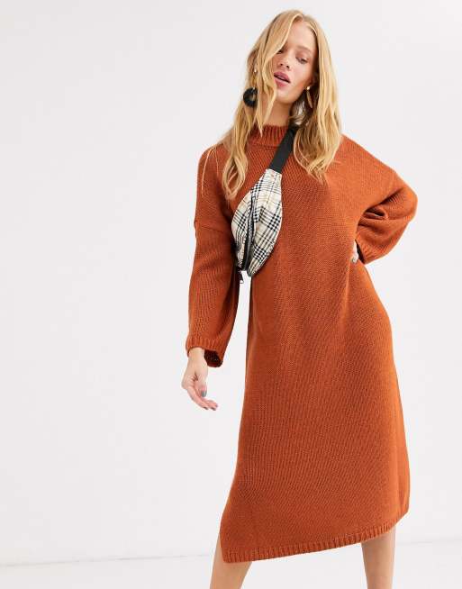 Rust 2025 knit dress