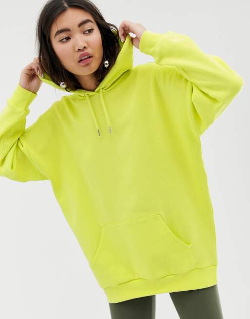 Lime green hoodie womens sale