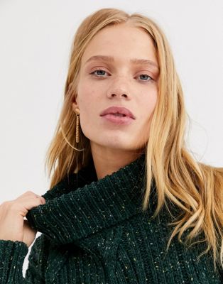 Monki Oversized Cable Knit Sweater