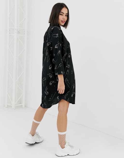 Oversized shirt hotsell dress monki